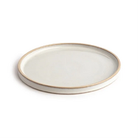 Olympia Canvas Flat Round Plate Murano White 250mm (Pack of 6)