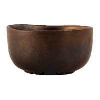 Olympia Ochre Deep Bowl Matt Black and Metalic Bronze 100mm 250ml (Pack of 6)