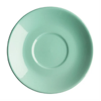 Olympia Cafe Flat White Saucer Aqua 135mm Box of 12