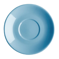 Olympia Cafe Flat White Saucer Blue 135mm Box of 12