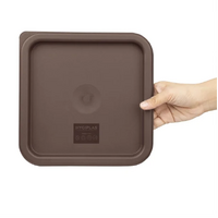 Hygiplas Brown Square Food Storage Lid to Fit 5.7-7 Ltr Containers