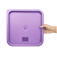 Hygiplas Purple Square Food Storage Lid to Fit 10-15 Ltr Containers