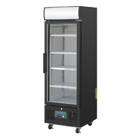 Polar G-Series Upright Display Fridge 218Ltr Black