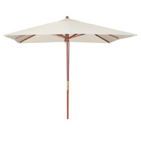 Bolero Table Umbrella Cream Square 2.5M