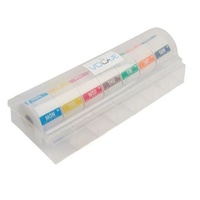 Removable 7 Day Food Labels inc Plastic Dispenser & 7 Rolls