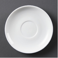 Olympia Whiteware Cappuccino Saucers 180mm Pack of 12