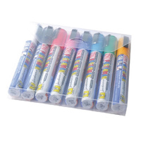 Securit Liquid Chalk pkt of 8 Coloured Pens