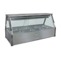 Roband 8 GN Pan Cold Food Bain Marie Display Display & Cross Fin Coil–Piped & Foamed (NO motor)