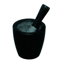 Avanti Conical Black Mortar & Pestle - 13cm