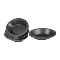 Bakemaster Mini Oval Pie Dish Non Stick 16 x 12.5 x 3cm Pk of 4