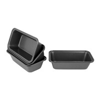 Bakemaster Mini Loaf Pan 15 x 8.5 x 4.5cm Pk of 4