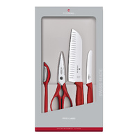 Victorinox Swiss Classic Red Kitchen Set, 4 pieces