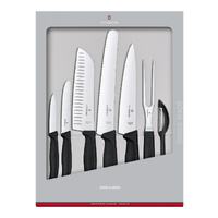 Victorinox Swiss Classic Kitchen Knife Set, 7 pieces with Black Handles