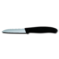 Victorinox Paring Knife Straight Blade 8cm Black Handle