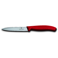 Victorinox Paring Knife Pointed Tip 10cm Red Handle