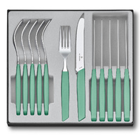 Victorinox Swiss Modern Cutlery/Table Set Mint Handles - 12 pieces