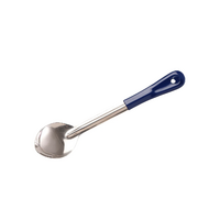 Basting Spoon Solid Stainless Steel Blue Handle 330mm