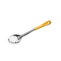 Basting Spoon Perforated Stainless Steel Yellow Handle 330mm