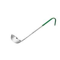 Chef Inox Ladle Stainless Steel Green Handle 180ml/6oz