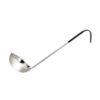 Chef Inox Ladle Stainless Steel Black Handle 360ml/12oz