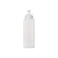 Chef Inox Square Wide Mouth Squeeze Bottle Graduated 800ml Clear