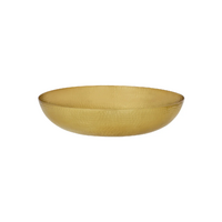 Round Serving/Seafood Bowl Hammered Brass 350x80mm/5L