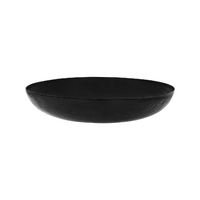 Round Serving/Seafood Bowl Hammered Black 400x80mm 8L