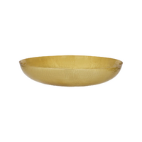 Round Serving/Seafood Bowl Hammered Brass 400x80mm 8L