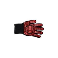 Chef Inox Red Oven Glove Flame 300mm Retardant to 250°C 