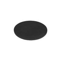 Chef Inox Cutting / Chopping Board Polyethylene Round Black 350x13mm