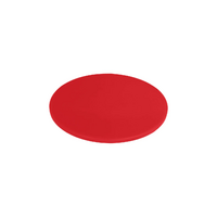 Chef Inox Red Round Cutting / Chopping Board Polyethylene  350x13mm