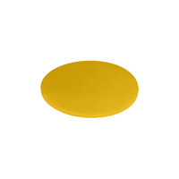 Chef Inox Yellow Round Cutting / Chopping Board Polyethylene  350x13mm