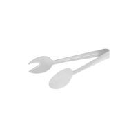 Chef Inox Round Spoon/Fork Tong Stainless Steel 230mm