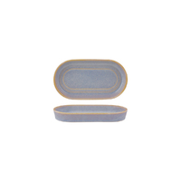 Urban Loft Azure Oval Plate 180x100mm, Ctn of 32