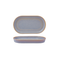 Urban Loft Azure Oval Plate 240x135mm Set of 4