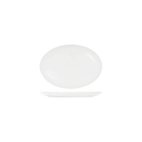 Tablekraft Core White Oval Coupe Platter 255mmx180mmx23mm Ctn of 32