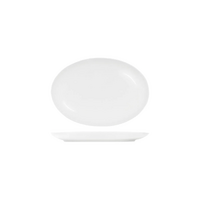 Tablekraft Core White Oval Coupe Platter 300x215x30mm Pk of 2