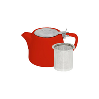 BREW - Chilli Stackable Teapot 500ml wS/S Infuser & lid Ctn of 2