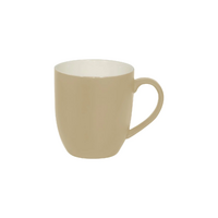 Brew Harvest Matt Beige Coffee Mug 380ml Pack of 6