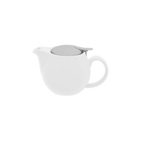 Brew White Infusion Teapot 350ml S/S Infuser/Lid Pack of 2