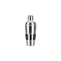 Zanzi Hammered Silver and Gunmetal Cocktail Shaker 600ml 3pc