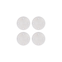 Zanzi Round Coaster White Marble 4pc Set 100x15mm