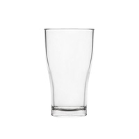 Polysafe Plastic Glass-Look Conical Pint 570mL Nucleated & Stackable