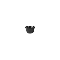 Ryner Melamine Round Fluted Ramekin Black 45ml