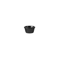 Ryner Melamine Round Fluted Ramekin Black 60ml