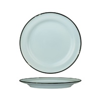 Luzerne Tin Tin Blue w Black Rim Wide Rim Plate 270mm Set of 4