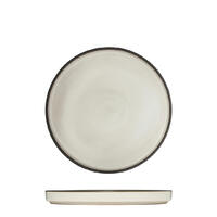 Luzerne Mod Round Stackable Plate 200mm Dusted White Ctn of 12