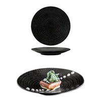 Luzerne Zen Black Swirl Plate 155mm Set of 6