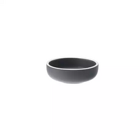 Utopia Forma Charcoal Sauce Dish 90mm Pkt of 12