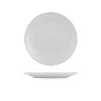 Zuma Pearl Aspen Round Plate Ribbed  210mm Pack of 6